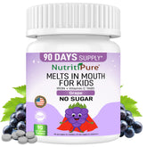 NutritiPure frasco frontal mostrando etiqueta y cantidad 90 tabletas, fácil identificación