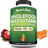 Nutrivein envase frontal mostrando 120 cápsulas y beneficios diarios