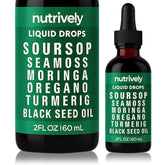 Nutrively frasco frontal mostrando el envase y etiquetas claras de beneficios