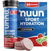 Nuun frente del tubo Cherry Lemonade mostrando diseño y conveniencia