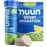 Nuun tubo frontal con tabletas Lemon Lime, práctico para llevar y mezclar