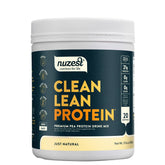 Nuzest vista frontal del envase que destaca pureza y simplicidad