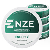 NZE lata frontal Wintergreen mostrando diseño y beneficio portátil