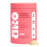 O Positiv envase frontal URO que transmite apoyo para salud vaginal y digestiva