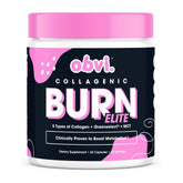 Obvi Burn Elite vista frontal del envase mostrando diseño y cantidad, ideal para compra informada