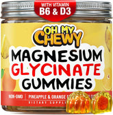 OH MY CHEWY envase frontal mostrando ingredientes y beneficios