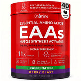 Oh!mino envase frontal sabor berry mostrando diseño y beneficios claros