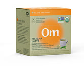 OM MUSHROOM SUPERFOOD paquete frontal mostrando diseño y beneficio práctico