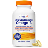 OmegaVia frontal del envase mostrando la marca y beneficios principales