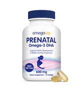 OmegaVia empaque frontal mostrando 30 cápsulas y beneficios claros