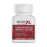 OmegaXL HeartXL frasco frontal mostrando 30 cápsulas y beneficios cardiovasculares