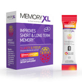 OmegaXL MemoryXL envase frontal mostrando sticks y etiqueta clara