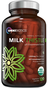 OmniBiotics envase frontal mostrando diseño y beneficio de soporte hepático