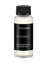omxsair Baccarat frasco frontal mostrando diseño y lujo