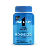 One A Day frente del paquete mostrando tamaño y cantidad de 200 tabletas, conveniencia diaria