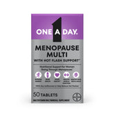 One A Day envase frontal mostrando multivitamínico para menopausia y beneficios