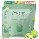 One Sol frontal del empaque mostrando sobres individuales y beneficios rápidos