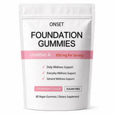 ONSET paquete frontal mostrando 60 gomitas y conveniencia diaria