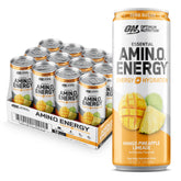 Optimum Nutrition lata frontal sabor mango piña lima muestra refresco