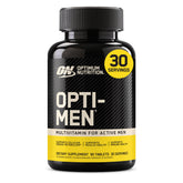 Optimum Nutrition frasco Opti-Men vista frontal y claro beneficio de apoyo diario