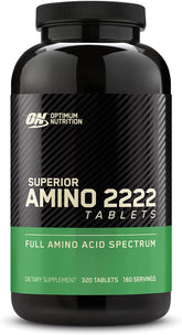 Optimum Nutrition envase frontal mostrando 320 tabletas y beneficio conveniencia