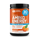 Optimum Nutrition frontal del envase mostrando sabor tangerine wave y beneficios