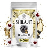 ORBILIVE frasco frontal con gomitas Shilajit, muestra conveniencia diaria