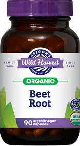 Oregon's Wild Harvest frasco frontal mostrando etiqueta y beneficios