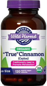 Oregon's Wild Harvest envase frontal que muestra cápsulas veganas y beneficios
