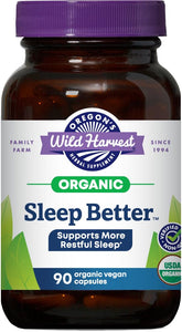 Oregon's Wild Harvest frontal del frasco mostrando diseño y cantidad