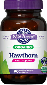 Oregon's Wild Harvest botella frontal mostrando etiqueta y 90 cápsulas, claridad y confianza