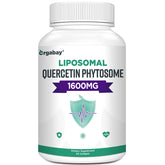 Orgabay frasco frontal mostrando 60 softgels y beneficios de alta absorción