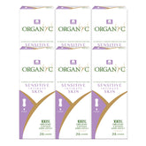 Organyc empaque frontal mostrando paquete y cantidad, comodidad inmediata