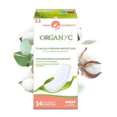 Organyc empaque frontal con 14 toallas postparto, comodidad inmediata