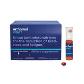 Orthomol Vital F frente del pack mostrando formato de 30 días y conveniencia