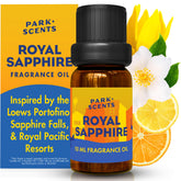 Park Scents frasco delantero Royal Sapphire mostrando diseño elegante y atractivo