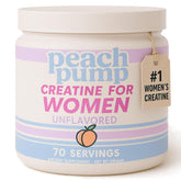 Peach Pump frente del envase mostrando diseño y beneficio puro