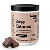 Perfect Keto envase frontal mostrando sabor chocolate y beneficios claros