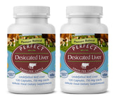 Perfect Supplements frontal del envase mostrando el pack doble y la etiqueta clara de nutrientes