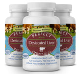 Perfect Supplements frasco frontal mostrando 120 cápsulas y envase de 3 pack