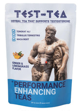 Performance Enhancing Teas Test-Tea envase frontal mostrando diseño y beneficios