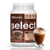 PEScience envase frontal Iced Mocha mostrando información y atractivo visual