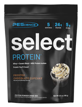 PEScience envase frontal Frosted Chocolate Cupcake mostrando diseño y tamaño