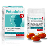 Petadolex frontal del envase mostrando presentación y cantidad