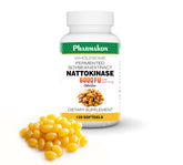 PHARMAKON envase frontal de Nattokinase mostrando etiqueta clara y beneficios