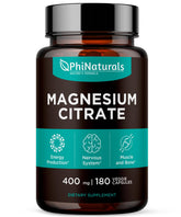 PhiNaturals frente del envase mostrando 180 cápsulas y beneficios claros