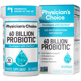 Physician's CHOICE frasco frontal mostrando 84 cápsulas y beneficio de 60B UFC