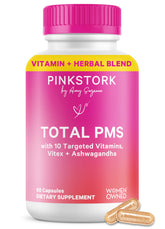 Pink Stork frente del empaque mostrando soporte hormonal claro