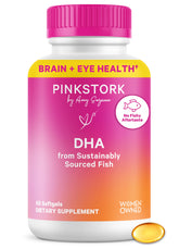 Pink Stork frente del envase mostrando la etiqueta y beneficios clave