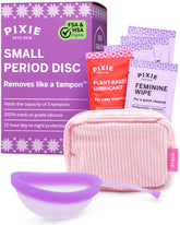 Pixie disco frontal en empaque, alternativa reutilizable y discreta